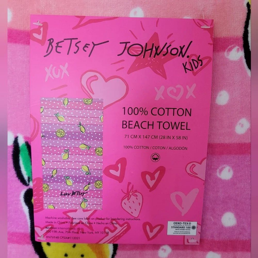 Betsey Johnson Beach Towel